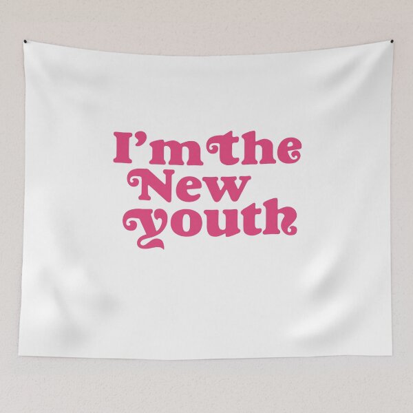 Item preview, I'm The New Youth Bold Retro Pink Typography T-Shirt designed and sold by Atique Creations.