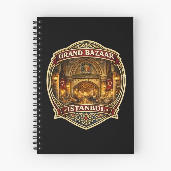 Item preview, Grand Bazaar Istanbul Vintage Travel Badge | Retro Turkey Souvenir Sticker designed and sold by DreamPaw Studio.