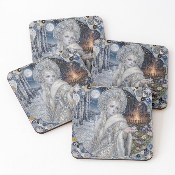 Item preview, The Snow Maiden - Snegurochka at the Midsummer Bonfire | Slavic Tale designed and sold by Natalia-Vlad.