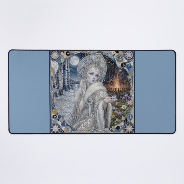 Item preview, The Snow Maiden - Snegurochka at the Midsummer Bonfire | Slavic Tale designed and sold by Natalia-Vlad.