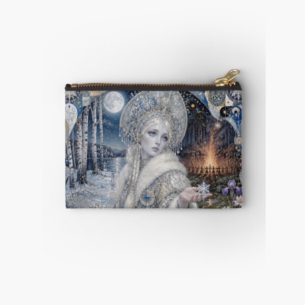 Item preview, The Snow Maiden - Snegurochka at the Midsummer Bonfire | Slavic Tale designed and sold by Natalia-Vlad.