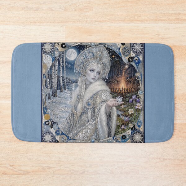 Item preview, The Snow Maiden - Snegurochka at the Midsummer Bonfire | Slavic Tale designed and sold by Natalia-Vlad.