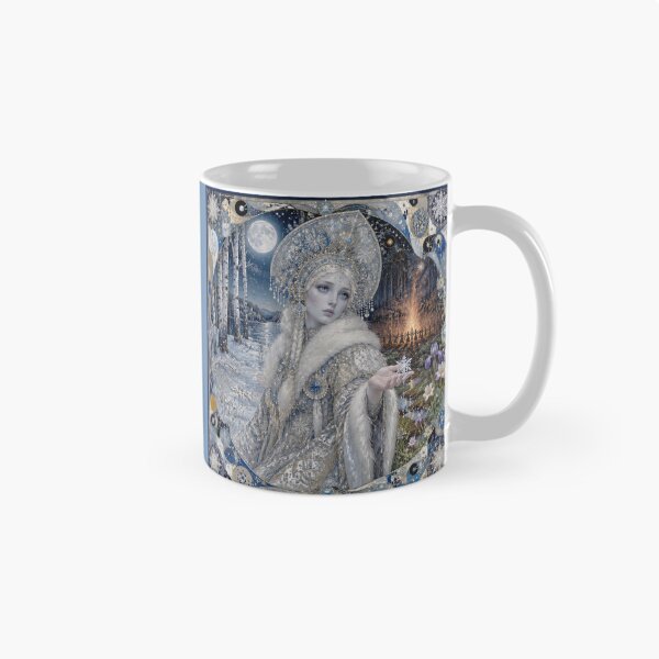 Item preview, The Snow Maiden - Snegurochka at the Midsummer Bonfire | Slavic Tale designed and sold by Natalia-Vlad.
