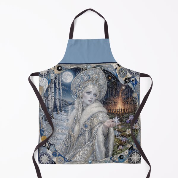 Item preview, The Snow Maiden - Snegurochka at the Midsummer Bonfire | Slavic Tale designed and sold by Natalia-Vlad.