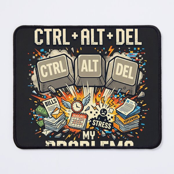 Item preview, Ctrl + ALT + DEL ALL My Problems | Delete My All Problem  designed and sold by BigBoyFunky.
