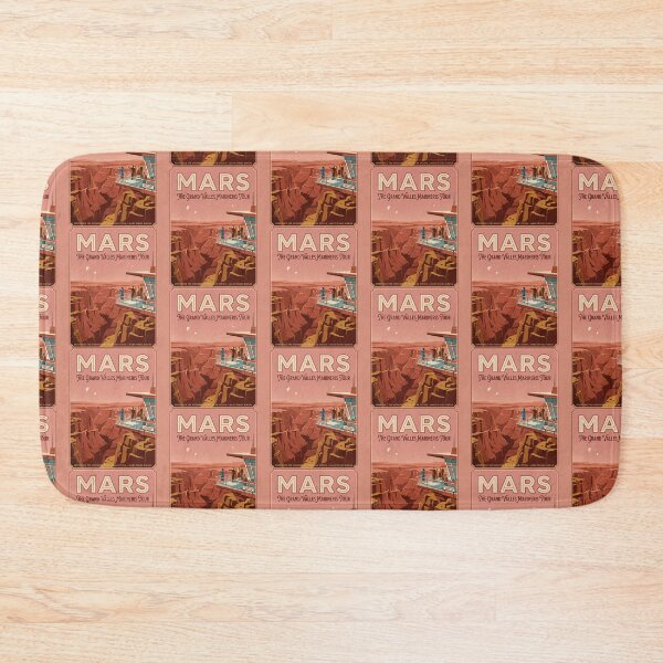 Item preview, Mars Valles Marineris Retro NASA Travel Poster Canyon designed and sold by RetroRewind Studio.