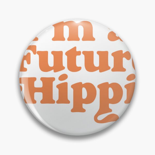 Item preview, I'm A Future Hippie Retro Bold Orange Typography T-Shirt designed and sold by Atique Creations.