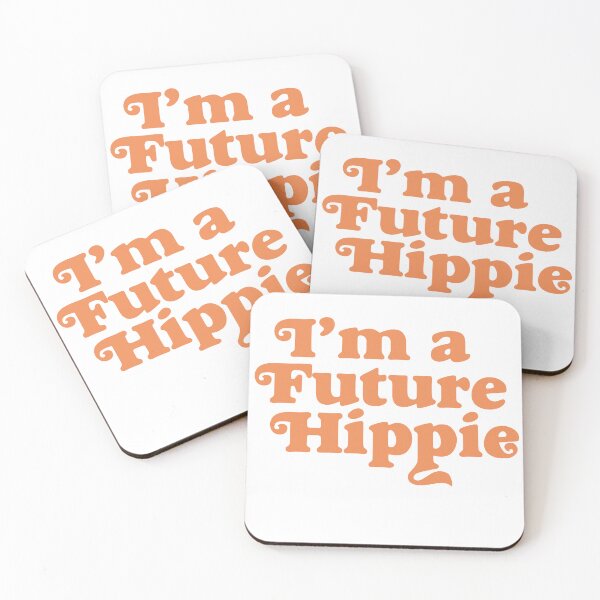 Item preview, I'm A Future Hippie Retro Bold Orange Typography T-Shirt designed and sold by Atique Creations.