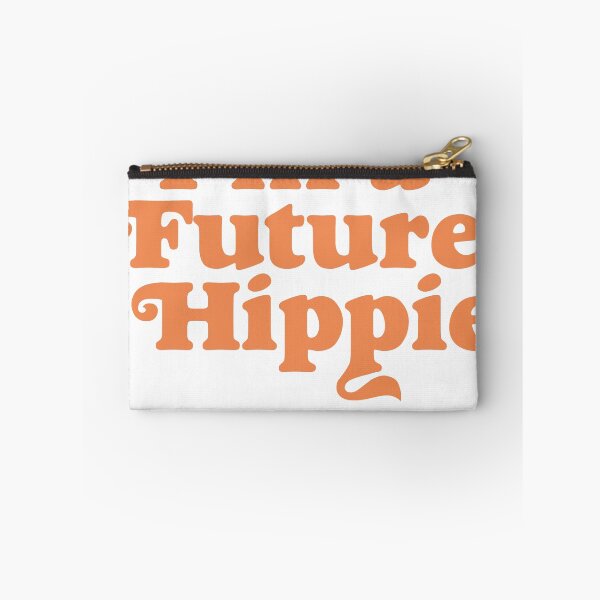 Item preview, I'm A Future Hippie Retro Bold Orange Typography T-Shirt designed and sold by Atique Creations.