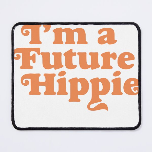 Item preview, I'm A Future Hippie Retro Bold Orange Typography T-Shirt designed and sold by Atique Creations.