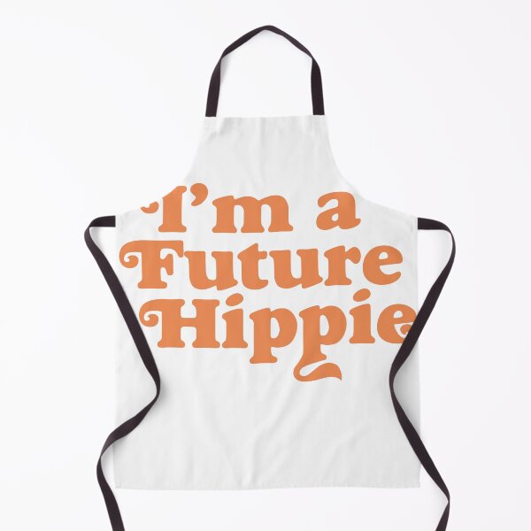 Item preview, I'm A Future Hippie Retro Bold Orange Typography T-Shirt designed and sold by Atique Creations.