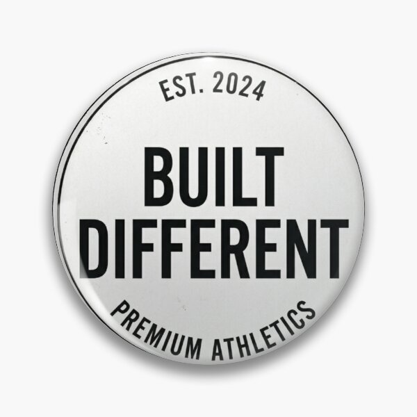 Item preview, Built Different – Minimalist Modern Typography Sticker designed and sold by ArtisticShape.