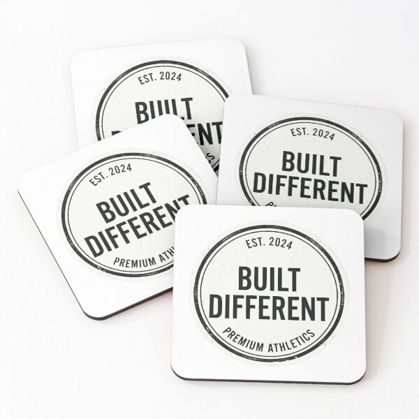Item preview, Built Different – Minimalist Modern Typography Sticker designed and sold by ArtisticShape.