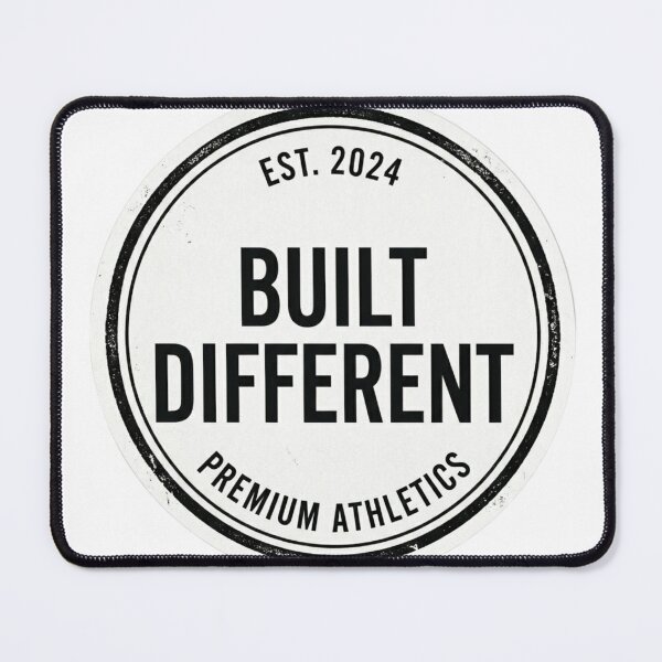 Item preview, Built Different – Minimalist Modern Typography Sticker designed and sold by ArtisticShape.