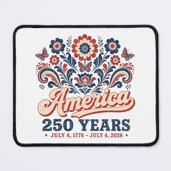 Item preview, 250 Anniversary USA Floral designed and sold by NicowrmSArt.