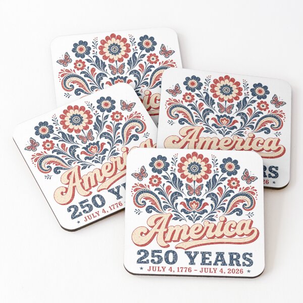 Item preview, 250 Anniversary USA Floral designed and sold by NicowrmSArt.