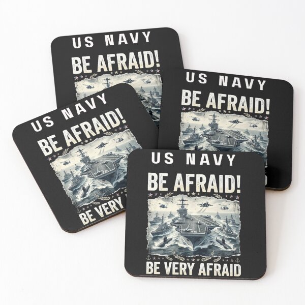 Item preview, Be Afraid Be Very Afraid – Navy Battle Group Vintage Military T-Shirt designed and sold by Tws-Tees.