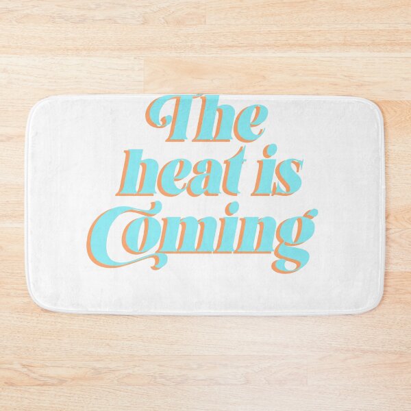 Item preview, The Heat Is Coming Retro Bold Summer Typography T-Shirt designed and sold by Atique Creations.