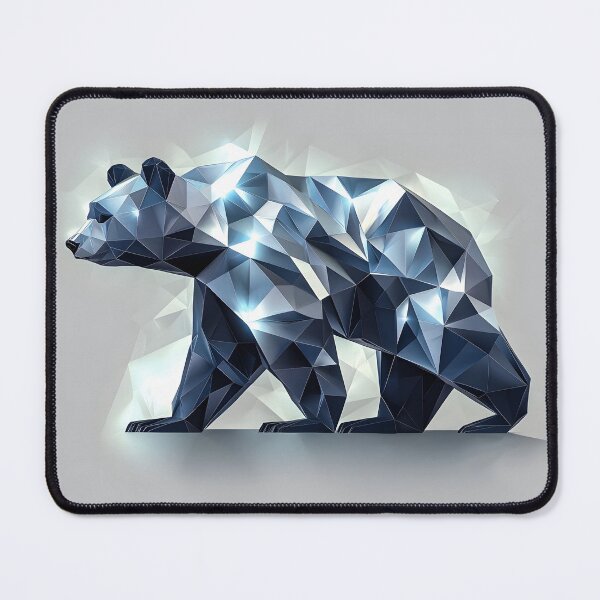 Item preview, Polygonal crystal wildlife bear illustration designed and sold by Checho30.