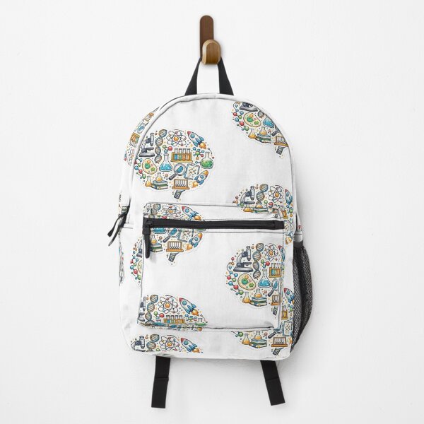 Item preview, Collection of scientific icons arranged into a creative brain shape.  designed and sold by Jyoti  Rajput.