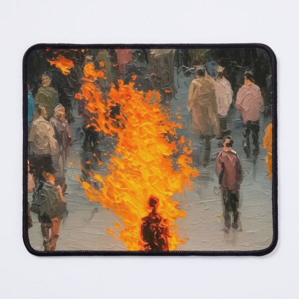 Item preview, A Man Burning In The Crowd designed and sold by Sins Shop.