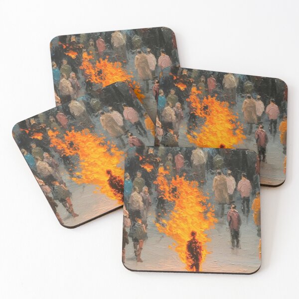 Item preview, A Man Burning In The Crowd designed and sold by Sins Shop.