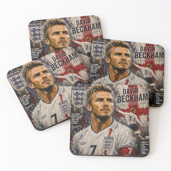 Item preview, David Beckham Icon Portrait | Football Legend Art Print designed and sold by ArtistrySky.