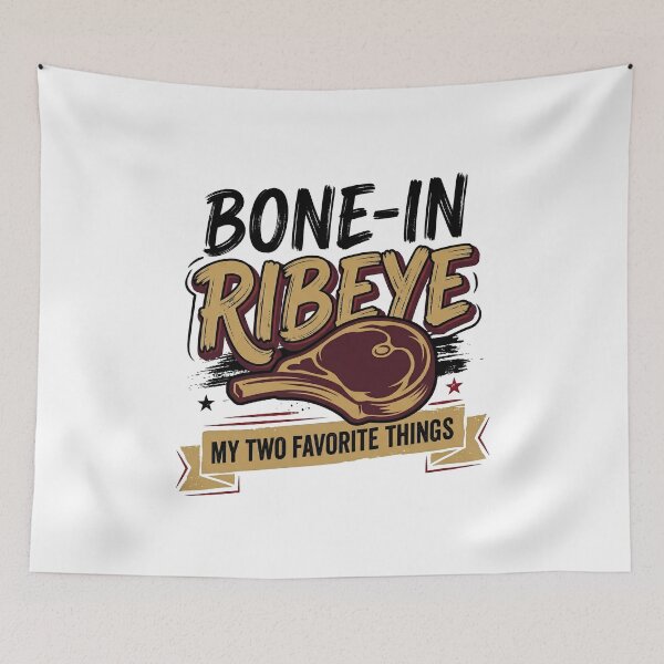 Item preview, Bone In Ribeye Funny Carnivore Lifestyle Steak Lover Retro Humor designed and sold by get55shirt.