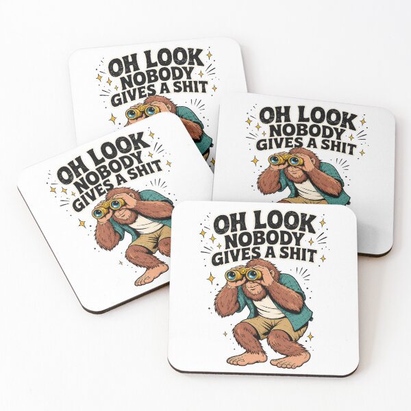 Item preview, Funny Sasquatch Nobody Gives A Shit designed and sold by -DEEWOLF-.