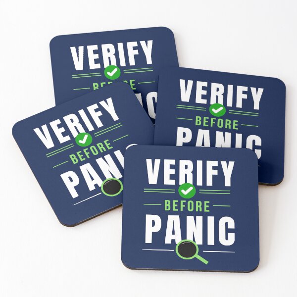 Item preview, Verify Before Panic – Funny Accountant & CPA Audit Humor Gift designed and sold by FCA SIR MERCH .