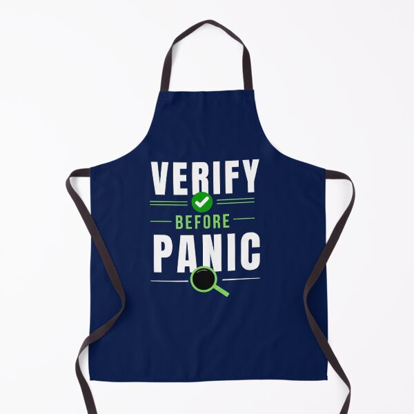 Item preview, Verify Before Panic – Funny Accountant & CPA Audit Humor Gift designed and sold by FCA SIR MERCH .