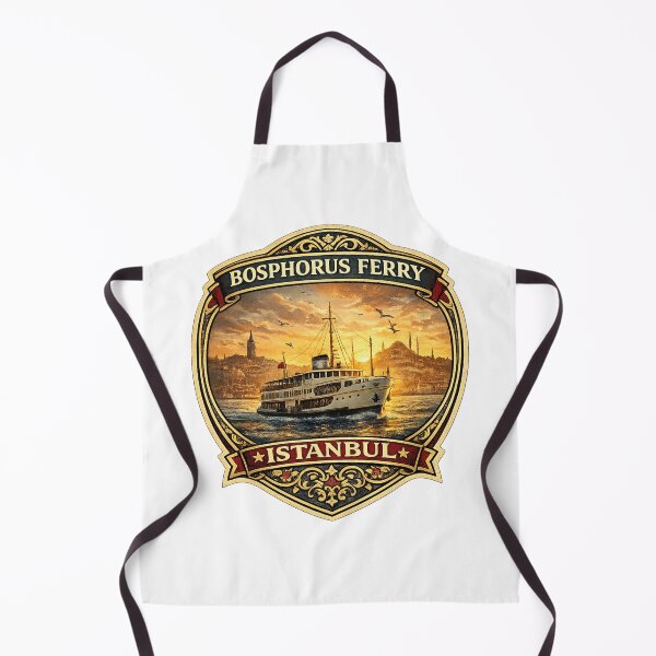 Item preview, Bosphorus Ferry Istanbul Vintage Travel Badge | Retro Turkey Souvenir Sticker designed and sold by DreamPaw Studio.