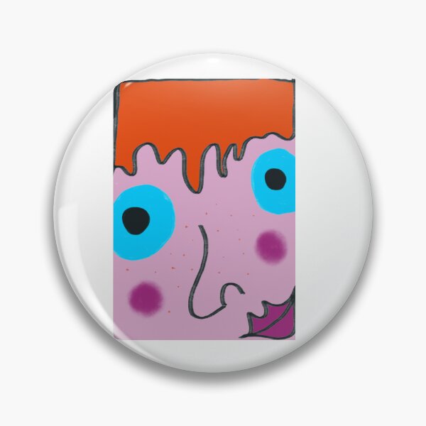 Item preview, Cute Freckle Abstract Trippy Ginger Melting Face Print designed and sold by TheSnugGirl.