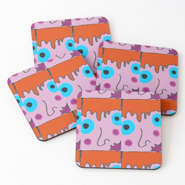 Item preview, Cute Freckle Abstract Trippy Ginger Melting Face Print designed and sold by TheSnugGirl.