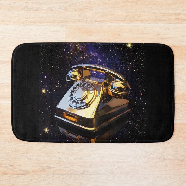 Item preview, Vintage gold phone in cosmic space designed and sold by Checho30.