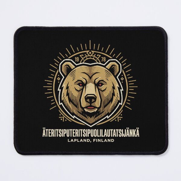 Item preview, Nordic Bear Emblem from Lapland Finland designed and sold by Digital Art Works Hub.