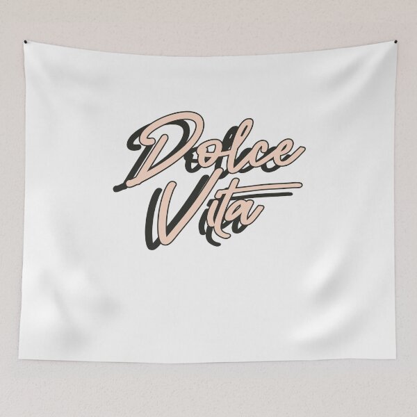 Item preview, Dolce Vita Elegant Script Italian Lifestyle T-Shirt designed and sold by Atique Creations.