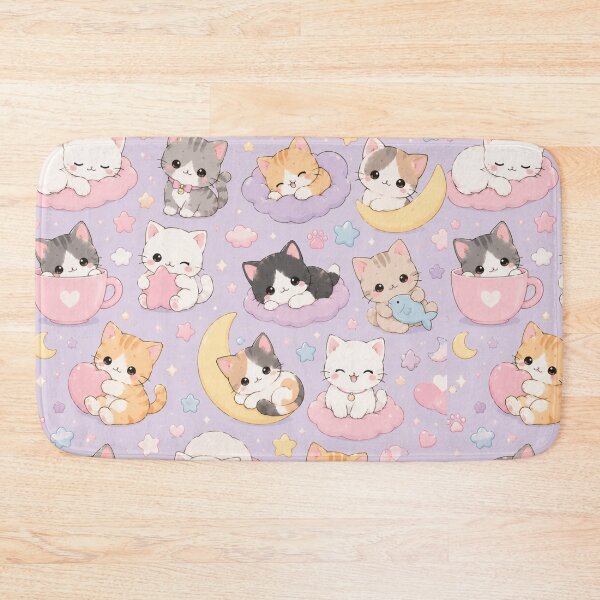 Item preview,  Kawaii Cat Pattern Seamless Design designed and sold by Aramdesing.