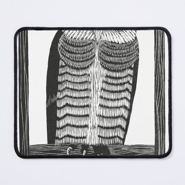 Item preview, Horned Owl Minimalist Drawing Linocut Design Vintage Black (Hoornuil, 1915) designed and sold by LockeL.