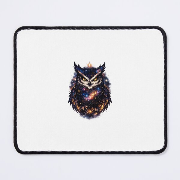 Item preview, Majestic owl filled with stars, galaxies and nebulae, cosmic fantasy art designed and sold by Jyoti  Rajput.