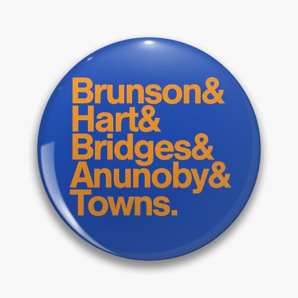 Item preview, Brunson Hart Bridges Anunoby Towns New York Knicks Starting Five T-Shirt designed and sold by LittleRogerChin.