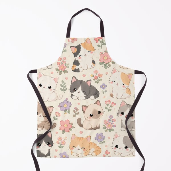 Item preview, Kawaii Cat Pattern Seamless Design designed and sold by Aramdesing.