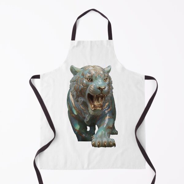 Item preview, Green Jade Tiger with Golden Stripes designed and sold by Bluesax.