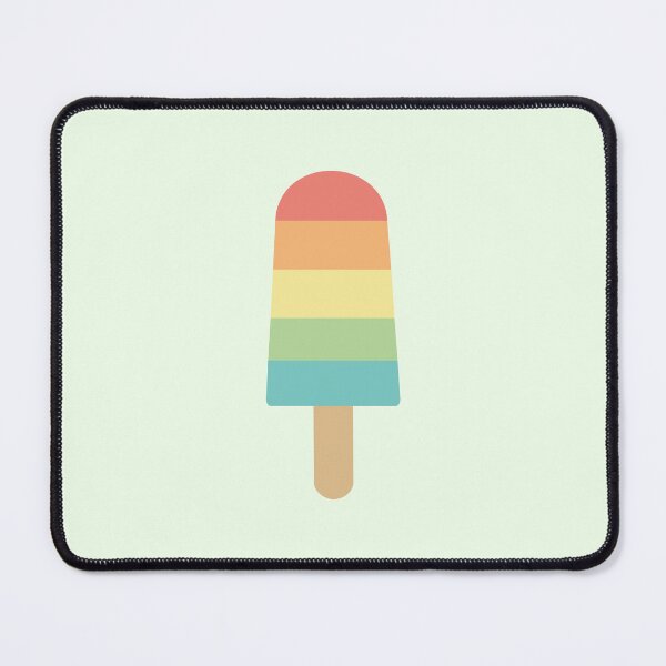 Item preview, Cute Pastel Rainbow Layered Ice Cream Popsicle designed and sold by Nikola Dio.