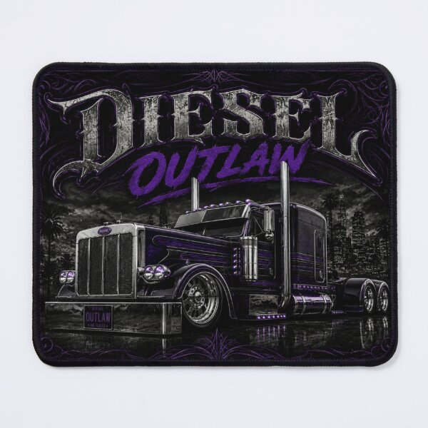 Item preview, Diesel Outlaw Purple Chrome Semi Truck | Custom Big Rig Trucker T-Shirt | Black & Violet Rig Design designed and sold by Diesel outlaw .