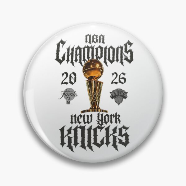 Item preview, New York Knicks NBA Champions 2026 Gothic Championship Trophy T-Shirt designed and sold by LittleRogerChin.