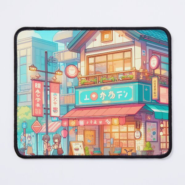 Item preview, Cozy Japanese Street Japanese Café  designed and sold by ZenGrooves.