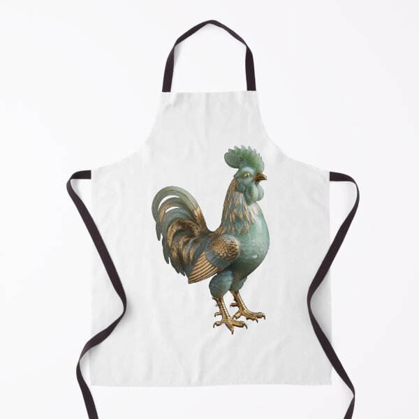 Item preview, Green Jade Rooster with Gold Details designed and sold by Bluesax.
