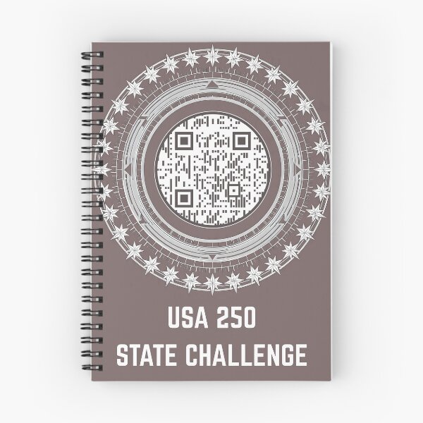 Item preview, USA 250 Glyph 50 State Interactive challenge designed and sold by AIClothingUK.