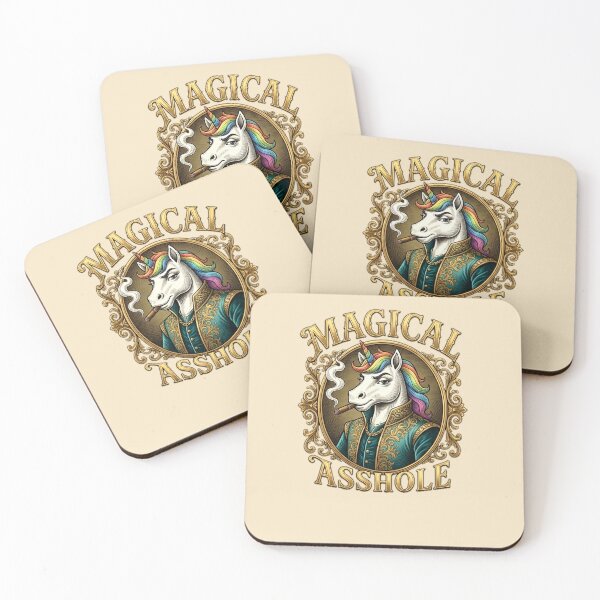 Item preview, Magical Asshole Unicorn Cigar Leather Jacket Graphic  — Funny Dark Humor Pride Attitude  designed and sold by SkTee2k.